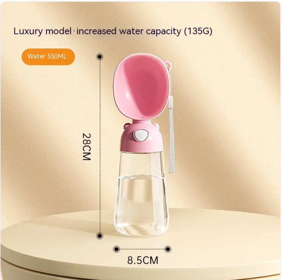 Portable Dog Water Bottle & Travel Bowl